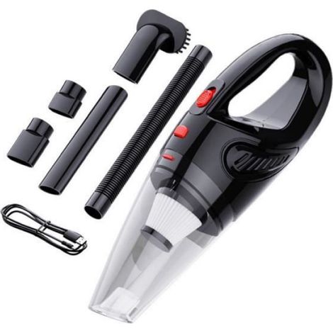 Aspirateur Puissant Rechargeable à Aspiration Cyclonique Charge Rapide pour Voiture, Maison, Poils D'Animaux ACCESSOIRE (1/4)