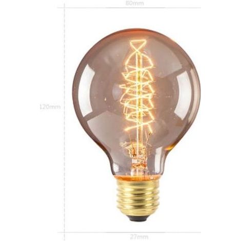 220V-240V Edison Ampoule E27 lampe rétro Vintage Ampoule Incande Noël db059