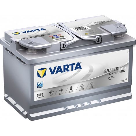 Batterie voiture 80Ah 12V – Démarrage 800A – Technologie AGM – VARTA 580901080 (1/4)