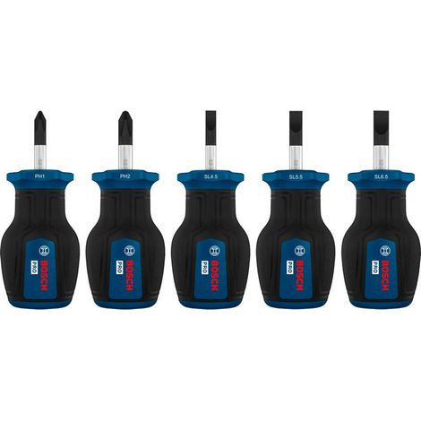 Bosch PRO Stubby-Schraubendreher-Set PH/SL, 5-tlg. - 1600A03HU6 (1/4)