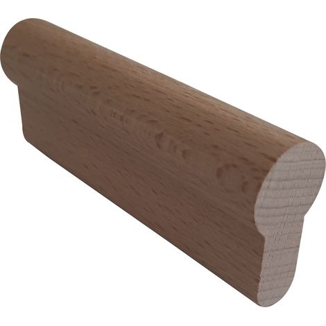Blindzylinder Türbeschlag für Profilzylinderschloss 110 x 17 x 33 mm, Buche roh