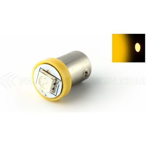 Ampoule Baïonnette BA9S 44 47 6,3V 1SMD JAUNE (1/5)