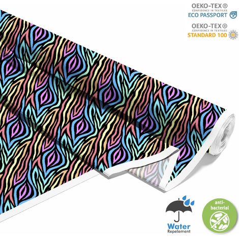 Outdoor dekostoffe oxford - Motiv Abstraktion der Regenbogenstreifen I DX262 (1/5)