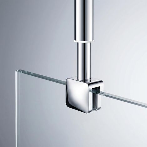 Barre de fixation pour paroi de douche 40,1-70,1 cm, chromé (1/5)