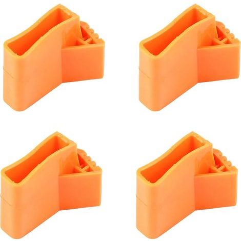 Lot de 4 rallonges d'échelles - Accessoires pour échelles - Stabilisateurs en caoutchouc antidérapants - Pour la sécurité des marches dans la maison, le garage, les , la cuisine, l'armoire (1/5)