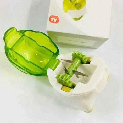 Gadget de cuisine en forme de roue,outil,hachoir,rouleau,aide,broyeur à main,articles,outils de cuisine- green[F2508] (1/4)