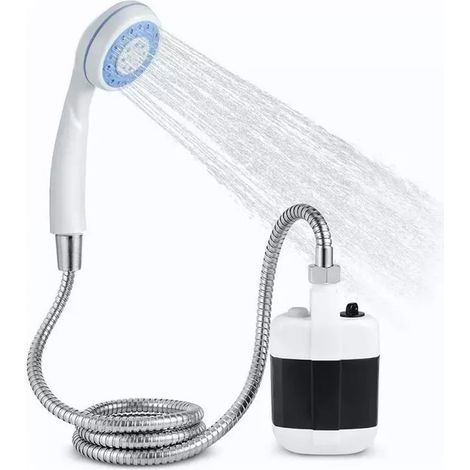 Douche portable ABS électrique à piles Pompe de douche de camping pour extérieur (1/5)