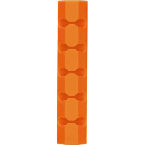 Gestionnaire de câbles pour ordinateur portable et de bureau, en matériau durable et disponible en plusieurs couleurs (orange). (1/5)