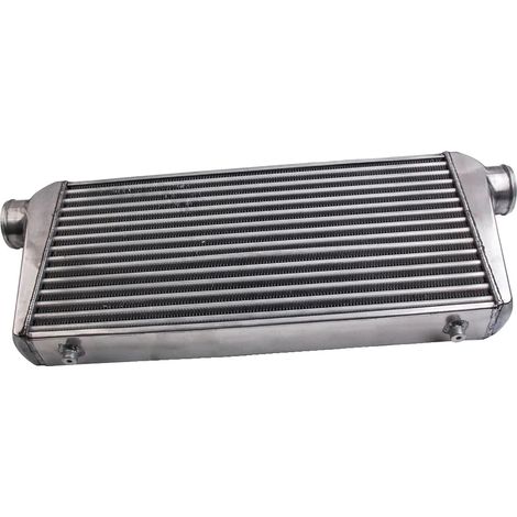Intercooler avant, 600 x 300 x 76 mm, entrée/sortie de 3 pouces, conception à tubes et ailettes (1/2)