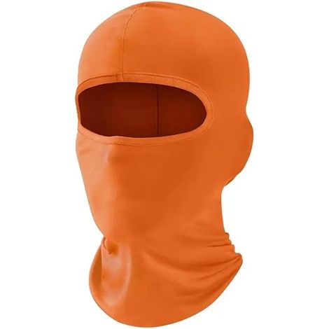 Casques de moto automne-hiver, unisexes, avec lunettes de ski respirantes orange. (1/5)