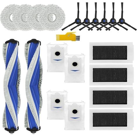 Accessori per ECOVACS DEEBOT X5 Omni Robot Aspirapolvere Ricambi 20 Confezioni 2 Spazzole Principali, 4 Filtri, 6 Spazzole (1/5)