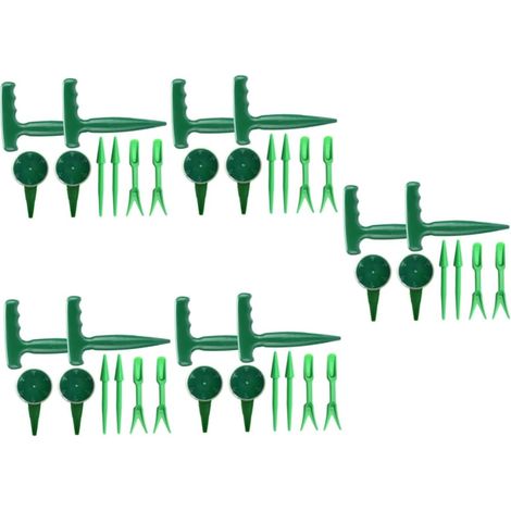 40 Pièces d'herbe épandeur de graines à Main planteur d'herbe Jardinage Outillage kit semis semoir épandeurs à pour pelouses Outil planteur de graines Plastique (1/5)