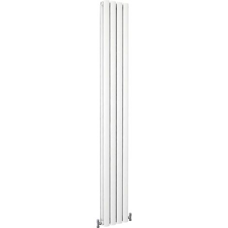 SKY Bathroom Oval Column Radiator Vertical 1800x236mm Double White