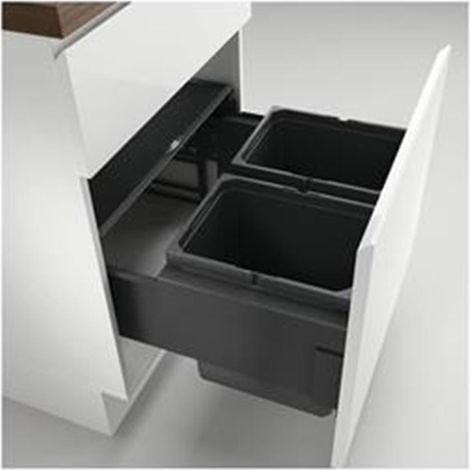 Naber Cox® Base 360 K/600-2, Abfallsammler für Frontauszüge, ohne Biodeckel, anthrazit (1/2)