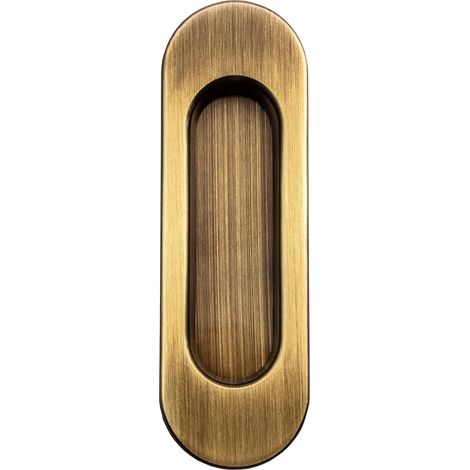 1 Poignée Coquille 125x40mm Laiton Bronze Porte Coulissante Tiroir Armoire (1/5)