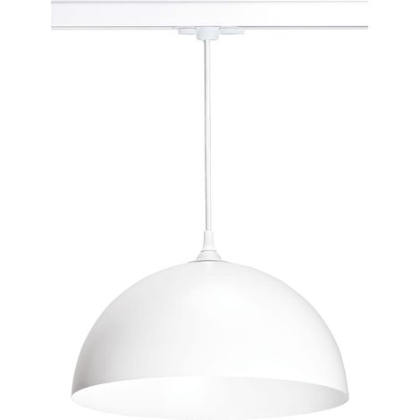 COMO 023 Suspension E27 60W blanc lpe non incl. pour Rail 3 allumages ARIC 4216