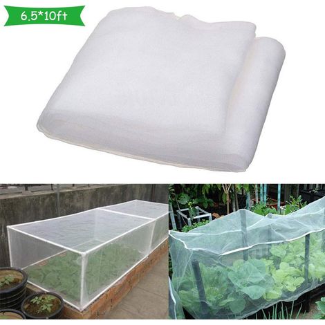 Filet de jardin transparent de protection contre les animaux pour la protection des légumes, filet de jardin respirant ultra-fin de 2 x 5 m, idéal pour les travaux manuels. (1/5)