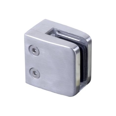 [QUALITE FRANCAISE] - Pince à verre carré pour plat - Hauteur 55mm longueur 55mm - Inox 316 - À visser