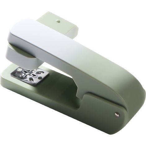 Agrafeuse à bras pivotant, agrafeuse de bureau rotative à 360 degrés, capacité de 20 feuilles, sans bourrage, agrafeuse de livrets pour l'école, le bureau et la maison (vert) (1/5)