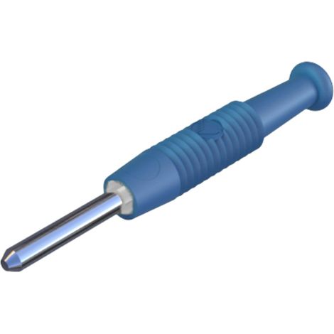 Hirschmann Test & Measurement MST 3 Miniatur-Bananenstecker Stecker, gerade Stift-Ø: 2 mm Blau 1 St.
