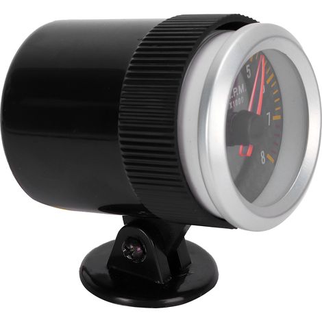 52-mm-Drehzahlmesser 0–8000 U/min mit Zifferblatt aus Kohlefaser für 4-, 6- und 8-Zylinder-Motoren, Universal 12 V (1/5)