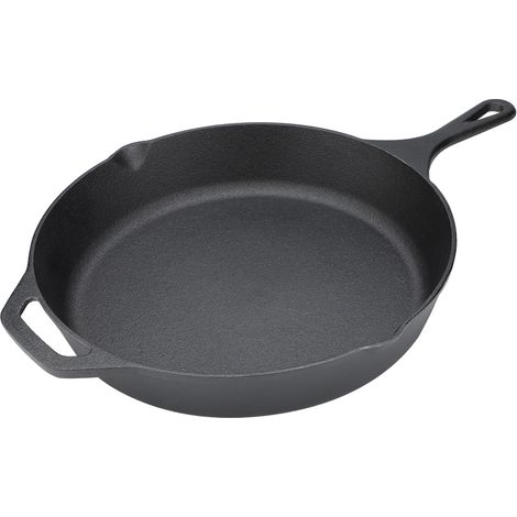 Poêle de cuisine en fer antiadhésif 30 cm avec manche, poêle à frire et plat de cuisson pour cuisson et pâtisserie, ustensile unique (1/5)