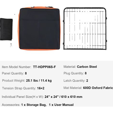 Parque para perros, diseño configurable, materiales duraderos, tipo B (1/2)