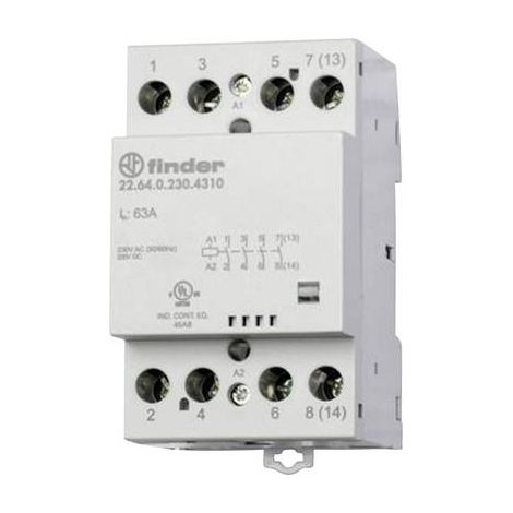 Finder 22.64.0.024.4310 Contactor Modular Negro 24 V