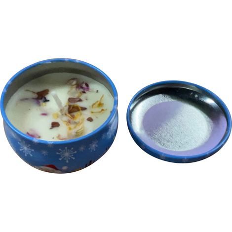Bougie parfumée longue durée aux fleurs séchées et à la cire de soja, idéale pour l'aromathérapie, la détente et le bien-être à la maison. Parfum intense D223 (1/5)