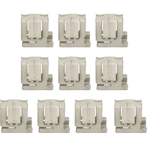 Lot de 10 brides de fixation pour panneaux solaires, acier à ressort résistant à la corrosion, montage rapide sans outils, support de rail durable pour installation photovoltaïque (1/5)