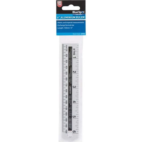Aluminium Ruler 150Mm (6In) (1/4)