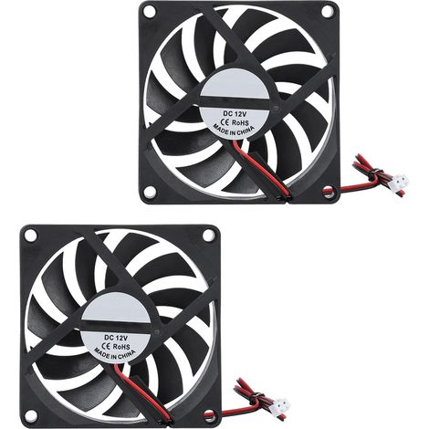12V 6000RPM Lüfter für 3D-Drucker, 21,46 CFM, 2 Stück, Hochgeschwindigkeit (1/5)