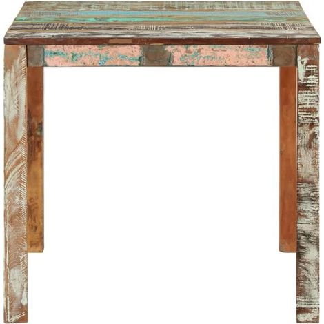 Table à Manger en Bois Massif Recyclé, 82x80x76 cm (1/5)