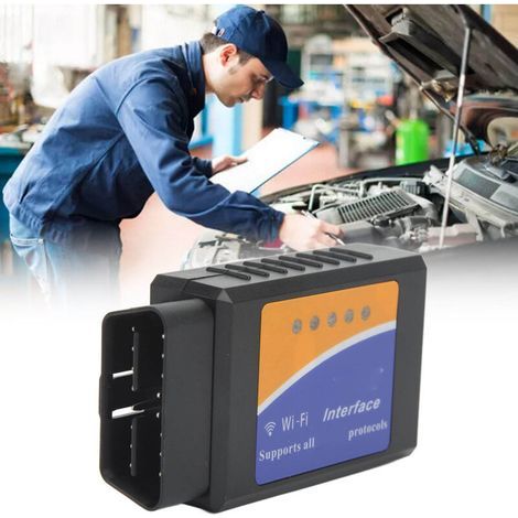 Ulisem ELM327 WLAN-USB-Scanner-Code-Lesegerät, Kfz-Diagnoseschnittstelle, Motorkontrollleuchte für EOBD-konforme Fahrzeuge (1/4)