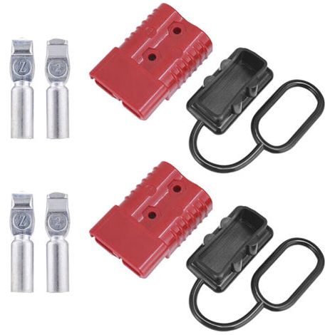 2 pièces connecteur batterie 2-4 AWG 175A déconnexion rapide Anderson pour treuil remorque rouge