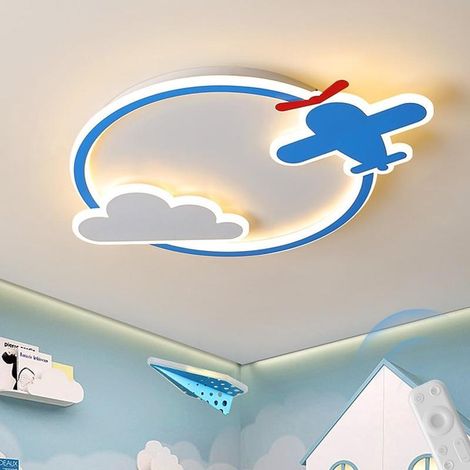 Creative round cartoon LED ceiling light for children's room with remote control (1/3)