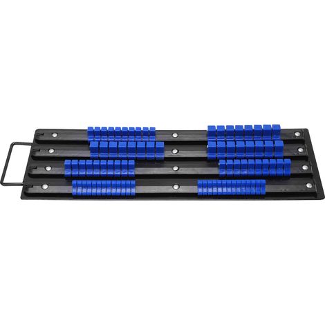 Lot de 80 Supports de Rangement pour Douilles, Plateau Universel en ABS, Tailles 1/4in 3/8in 1/2in, Outillage de Réparation Automobile (1/5)