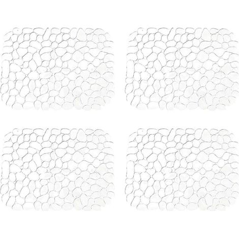 Lot de 4 tapis de protection pour évier, antidérapants et découpables à la taille souhaitée. (1/5)
