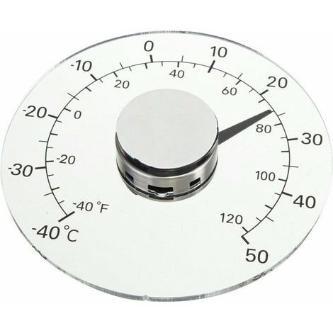 Thermomètre extérieur, thermomètre à fenêtre étanche Thermomètre de Jardin extérieur Transparent (1/5)