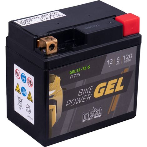 Batterie moto POWER Bike GEL YTZ7S 12v 6ah 120A