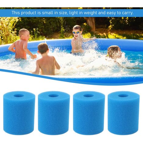 Eponge Filtrante pour Piscine TYPE H Reusable Washable Pack 4 PCS (1/5)