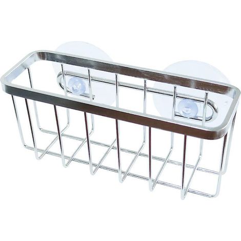 porte Ponge - Rangement Vier En Mtal Avec Revtement Inoxydable - Range Eponge Pour Ponges Et Ponges Mtalliques - Argent Mat (1/4)