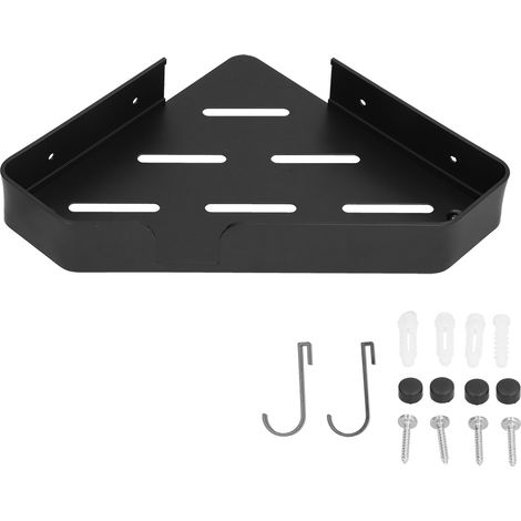Étagère d'angle pour douche en aluminium espace triangle étagere de rangement salle de bain hôtel toilettes (1/5)