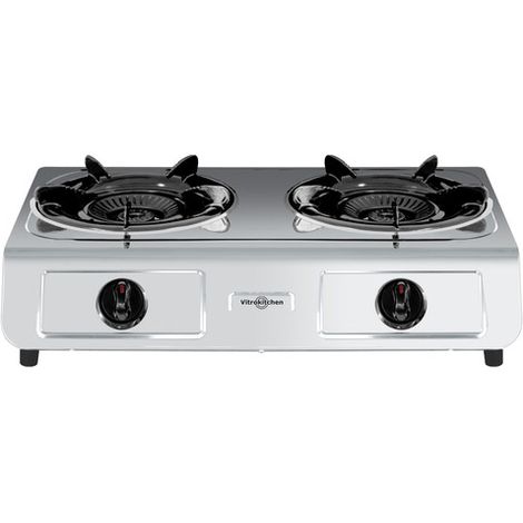 HORNILLO VITROKITCHEN 260IB 2F INOX GAS BUTANO (1/2)