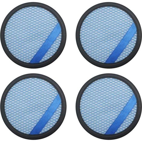Lot de 4 filtres HEPA pour aspirateur Philips FC6400 FC6402 FC6405 FC6408 FC6409 FC6166 - Accessoires pré-moteur lavables