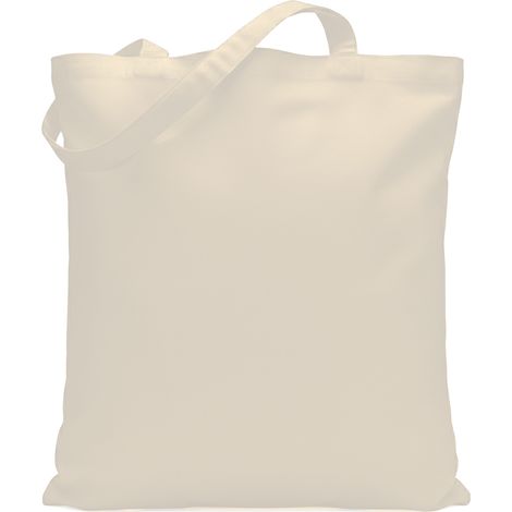 Borsa shopper ecologica in cotone 220g con manici lunghi ecru borsa shopper ecologica in cotone 220g con manici lunghi royal