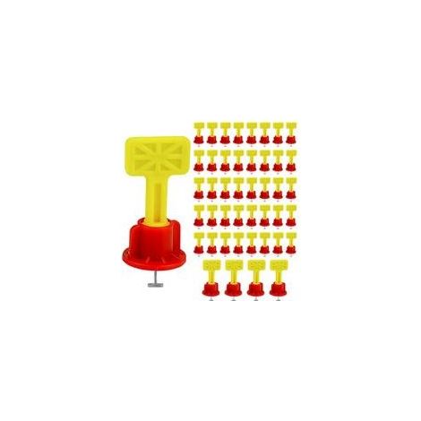 Entretoises inox + vis tilting – Système nivellement carrelage anti‑desserrage – Qualité durable PP/acier (1/5)