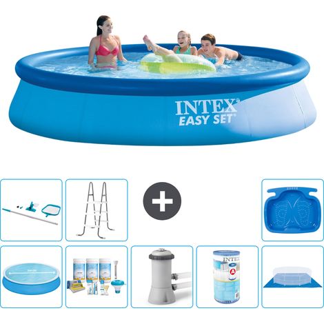 Intex Piscine Easy Set Ronde - 396x84 cm - 9-pièces S40733 (1/5)
