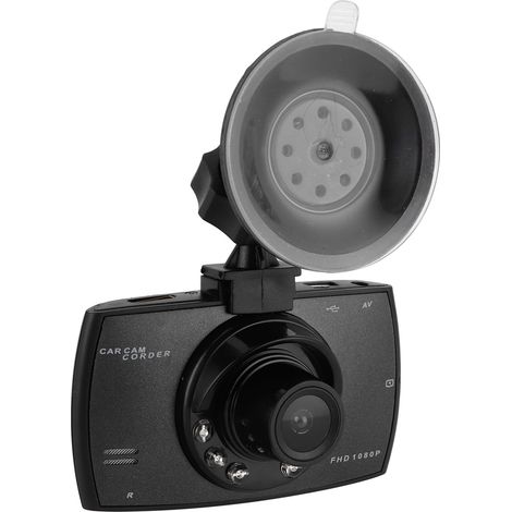 2,7-Zoll-HD-Fahrkamera mit 6 Infrarot-LEDs für Nachtsicht, mehrsprachige Dashcam, kompakte Dashcam mit IR-Beleuchtung (1/5)