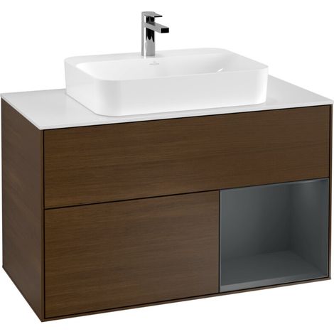 Villeroy & Boch F371HGGN Meuble sous-lavabo Finion F37 (1/2)